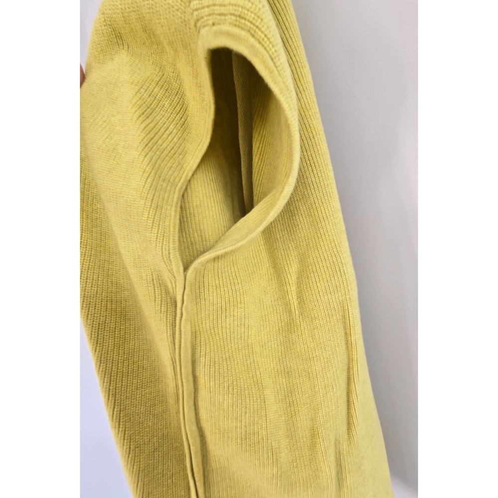 Mansted Sweater Cardigan Knit Button Up Mustard Yellow Old Money Quiet Luxury - Picture 6 of 16